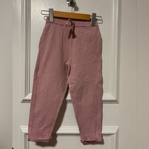Zara Soft Pink Kids Sweatpants